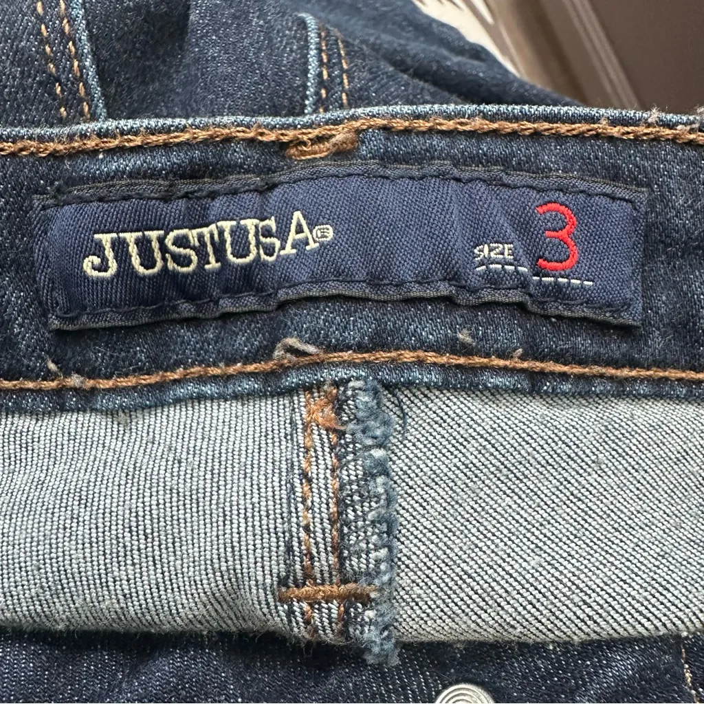 Just Black USA Women's Deep Indigo Skinny Jeans Size 3 (24”) - Image 7