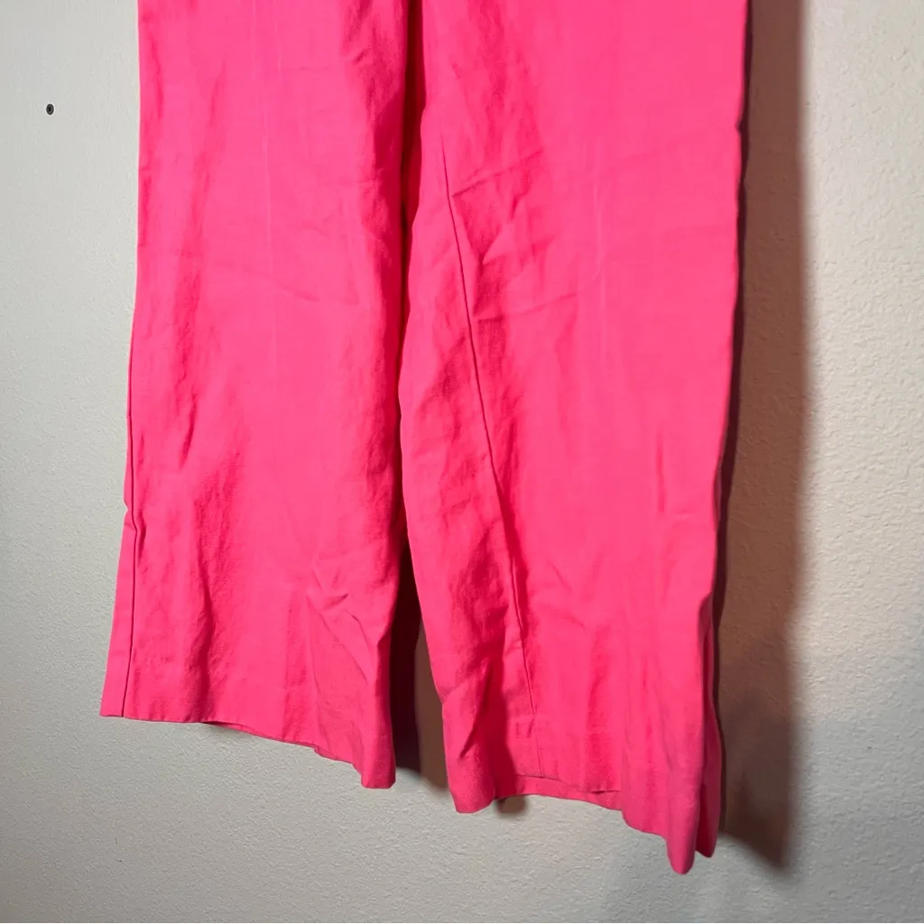 Talbots Wide Leg Greenwich Dress Pants Trouser High Rise Pink Size 10P - Image 6