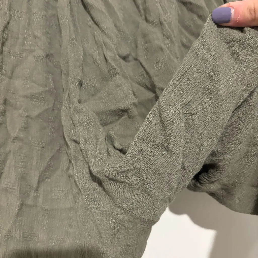 Onetheland Hyfve‎ Paperbag Pants Green Size Medium - Image 8