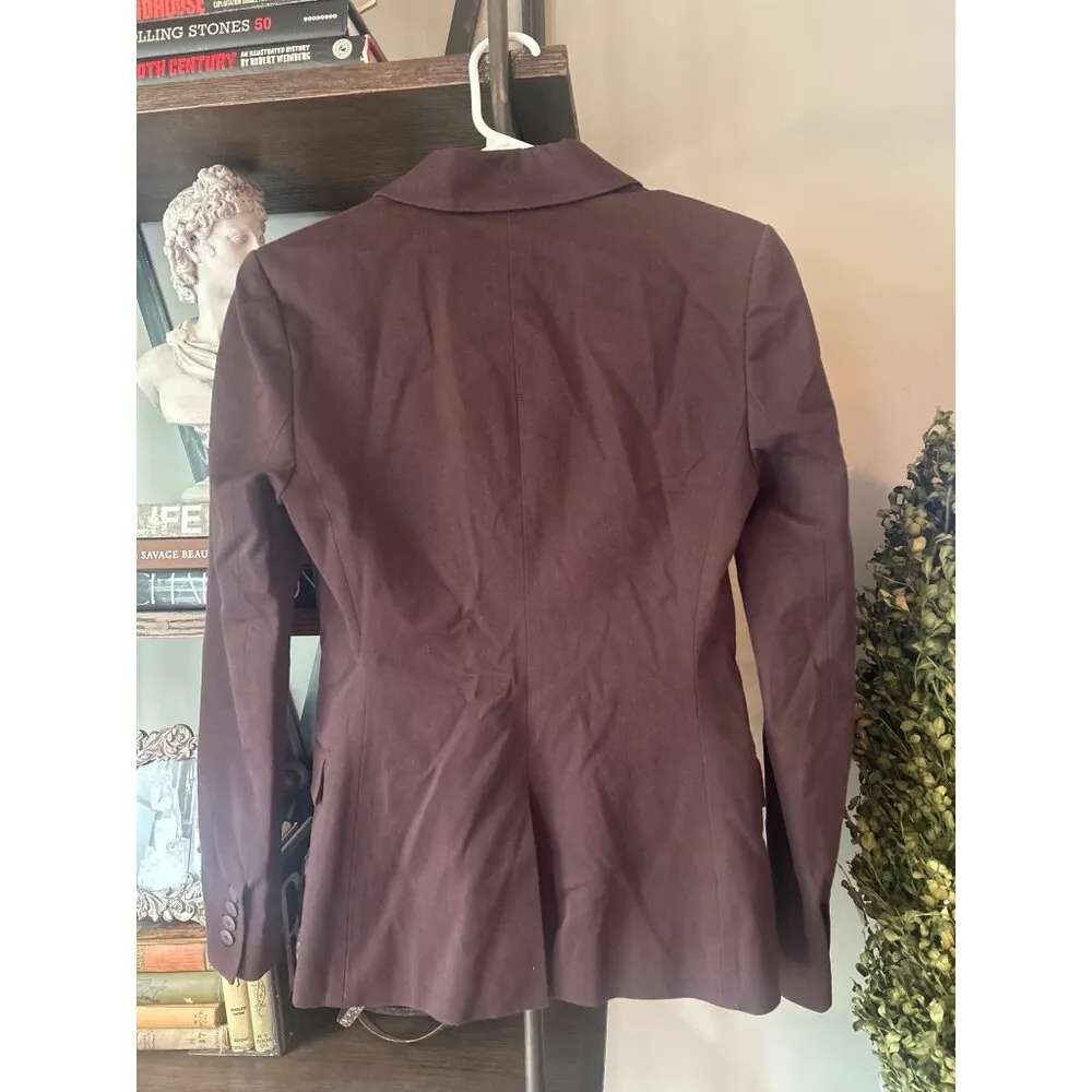 Derek Lam 10 Crosby Sandra Double Breasted Slit Blazer Chocolate Womens Size 2 Brown - Image 7