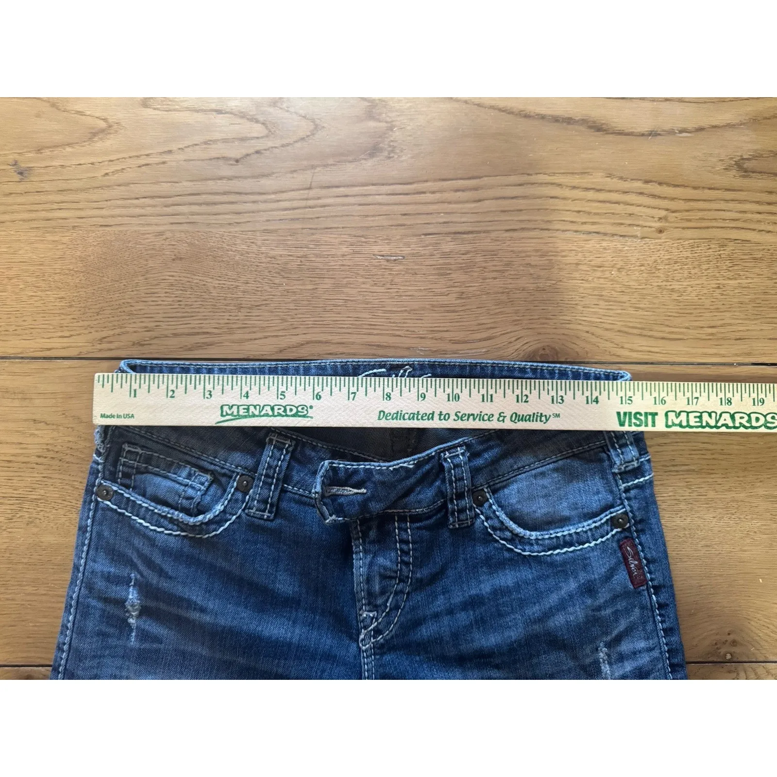 Silver Jeans Tuesday Low Rise Capri Size W29 Summer Travel Vacation Denim City - Image 5