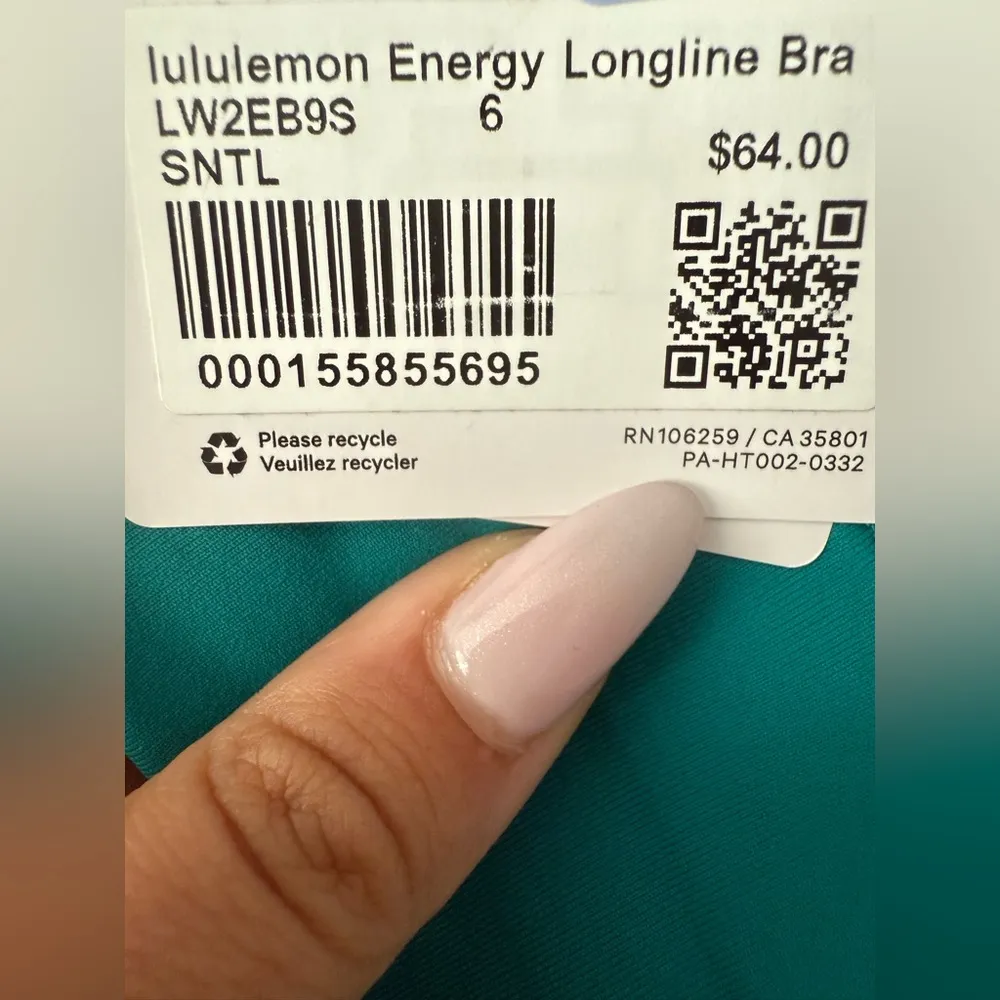 Lululemon Energy Longline Bra *Medium Support, B–D Cups - Image 6