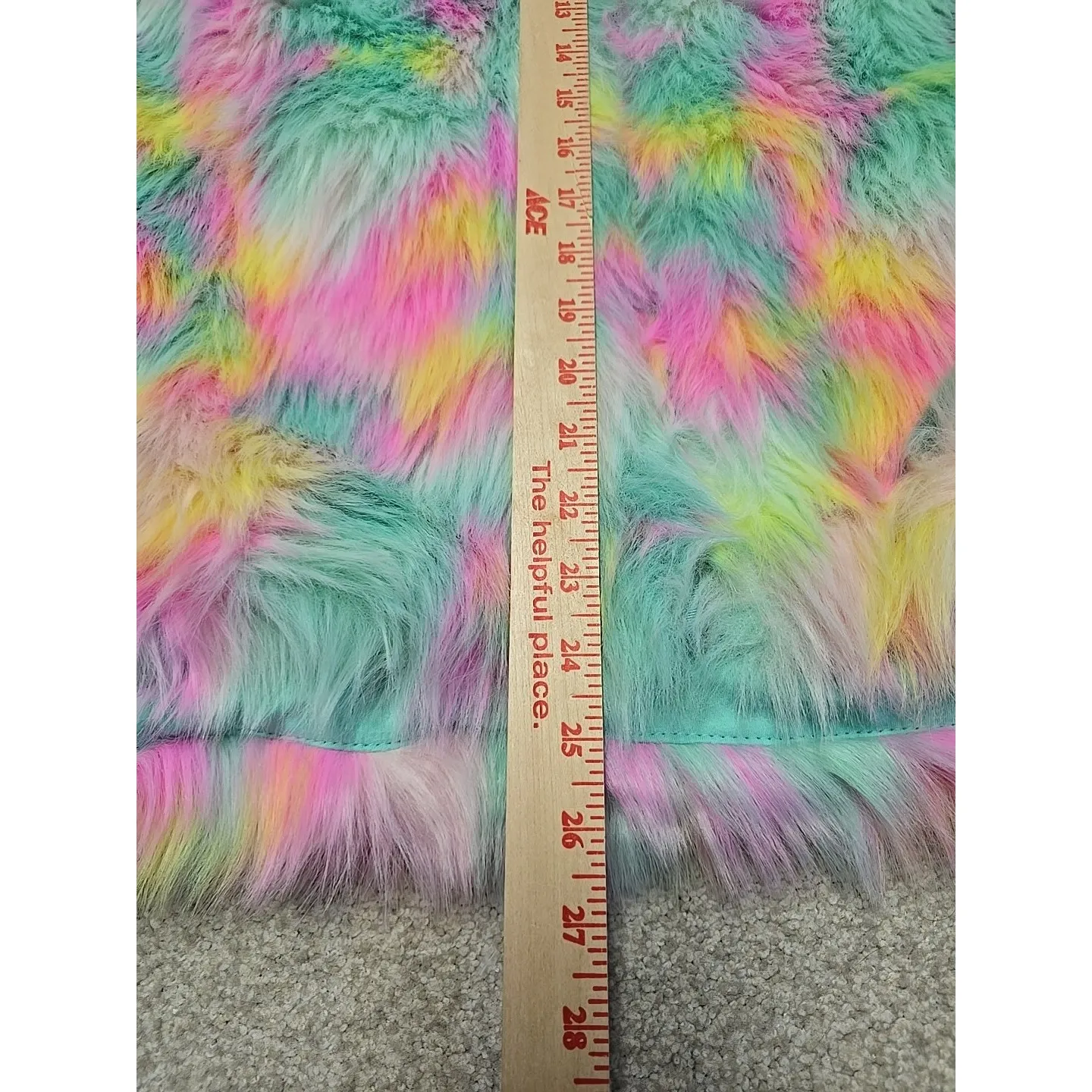 Ugg Womens Clove Faux Fur Oversized Jacket Lemon Lime Aura Sz XS/S NWT - Image 10