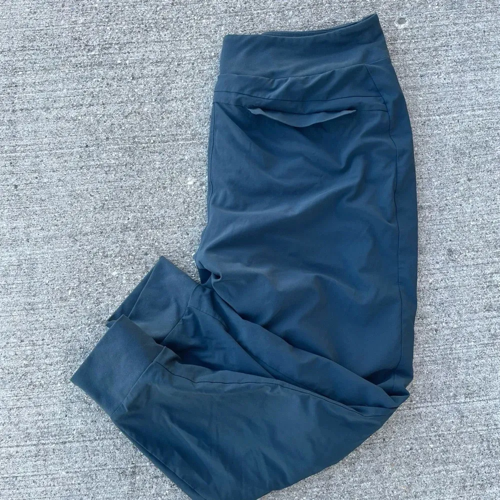 Athleta Lined Soho Joggers In Nordic Teal Green Size 16 Athleisure Athletic - Image 4