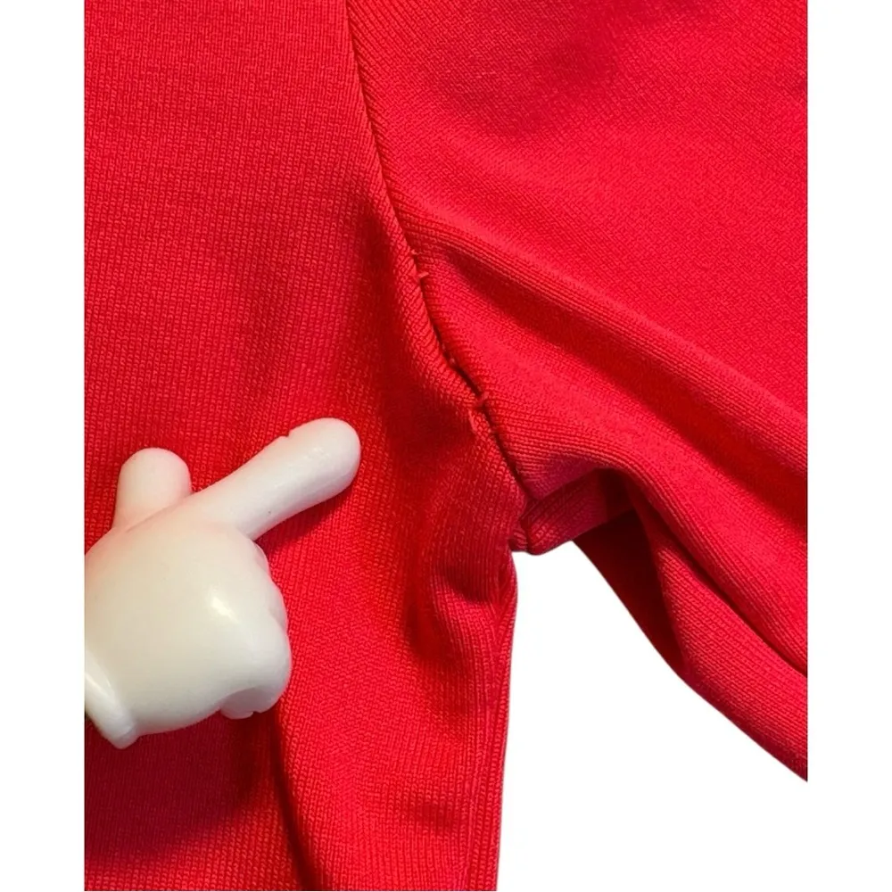 PINK ULTIMATE Victoria's Secret 1/4 Zip Bright Pink Pullover with Thumb Holes XS - Image 10