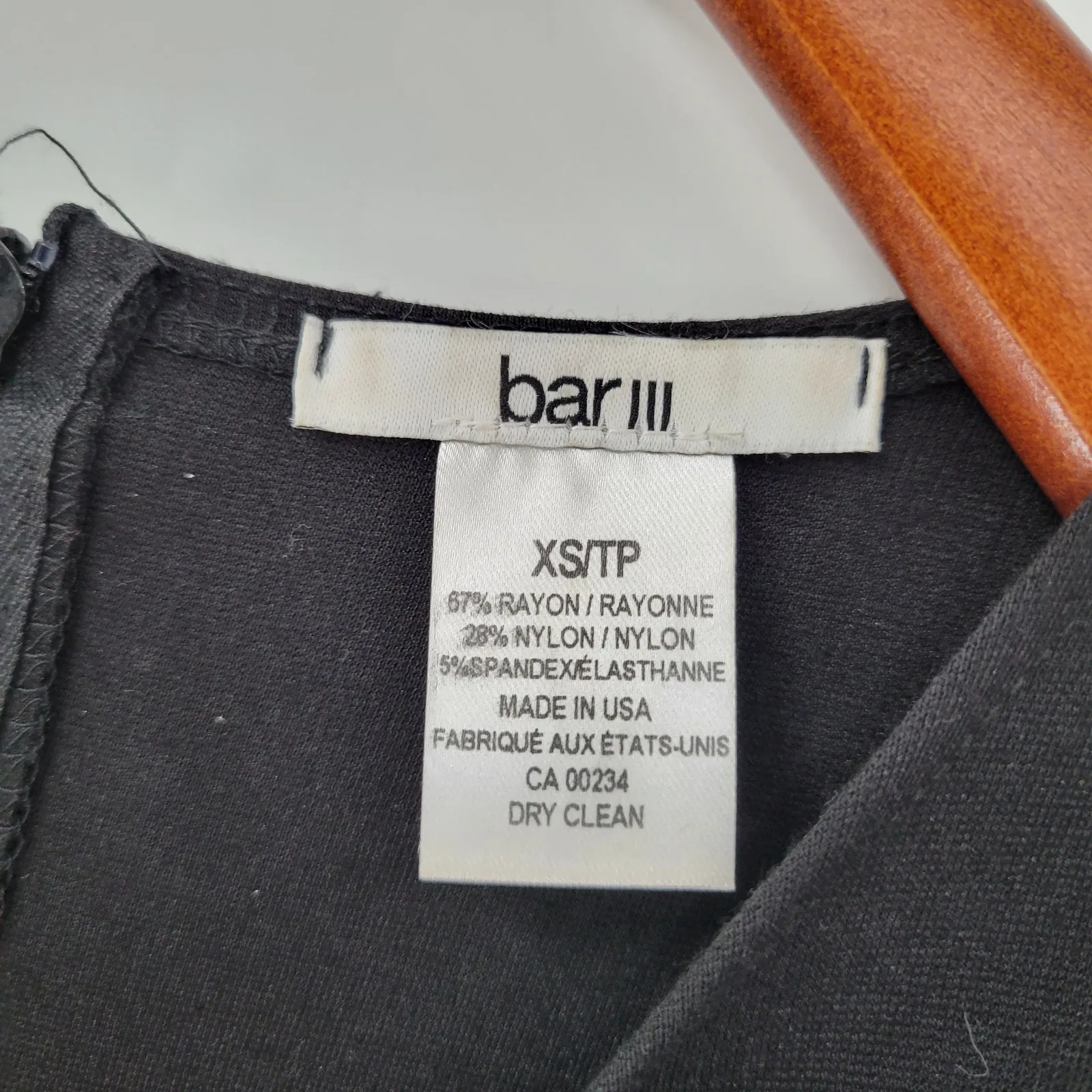 Bar III Womens Dress XS Black White Sleeveless Fit & Flare‎ A Line Stretch Mini - Image 12