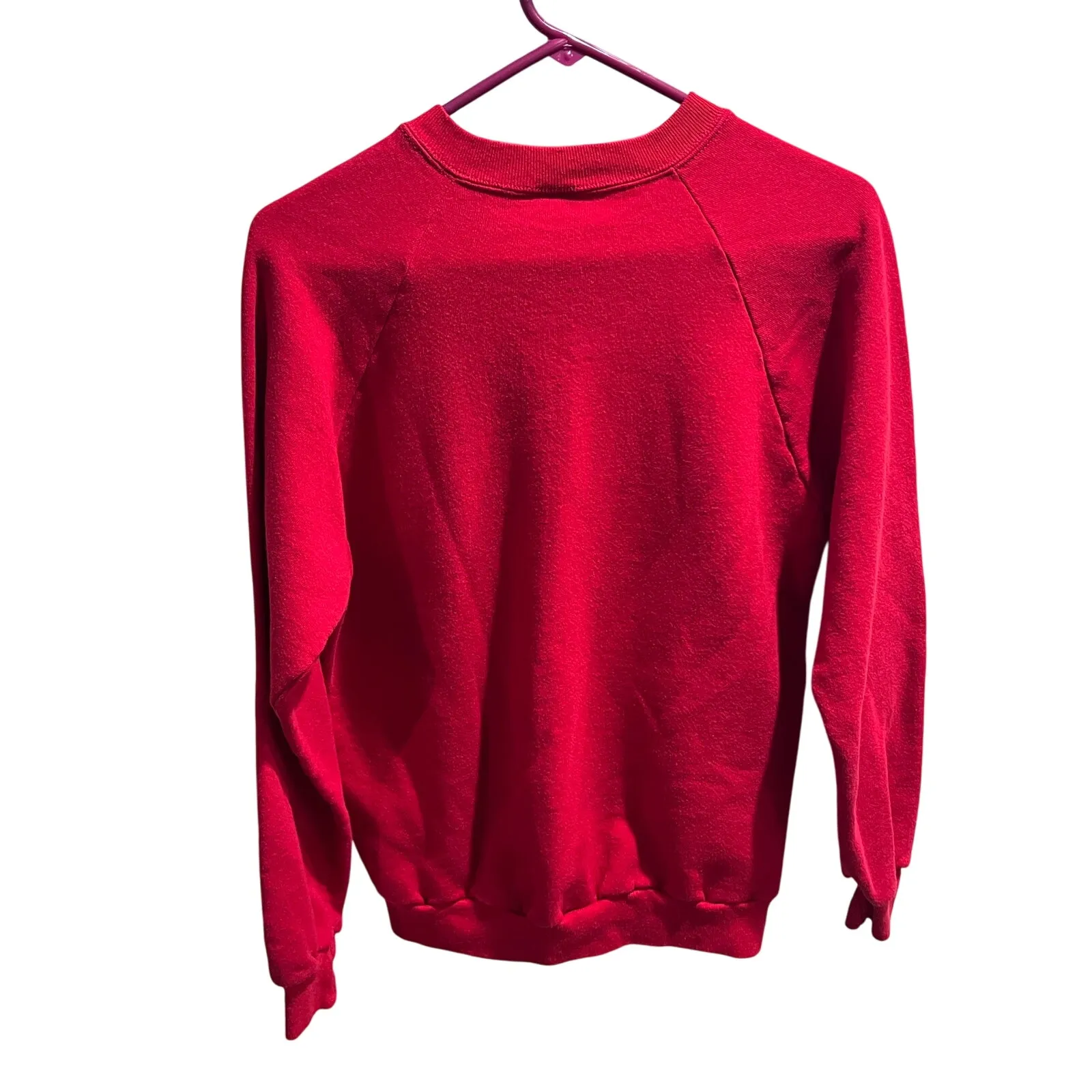 Vintage Hershey’s Chocolate Sweatshirt Women’s L Red Crewneck Jerzees USA Made - Image 2