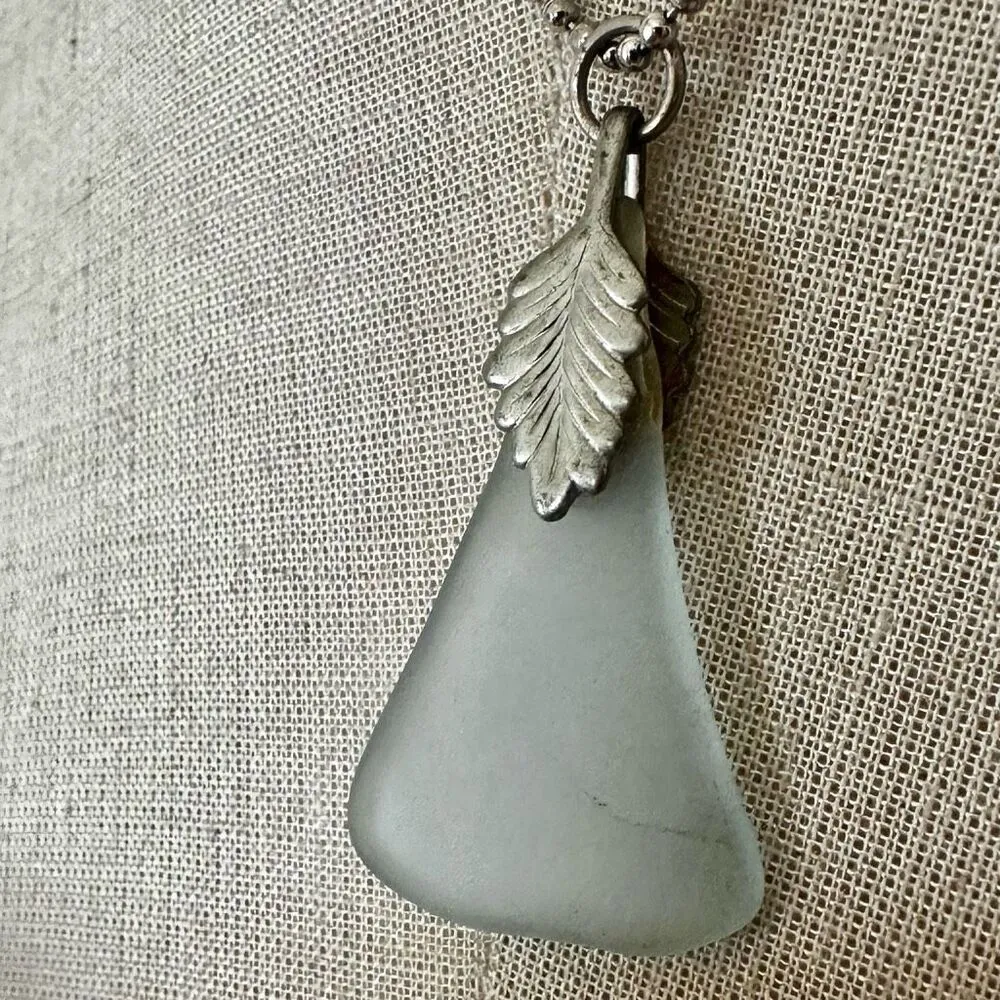 Sea Glass Pendant Necklace - Image 4