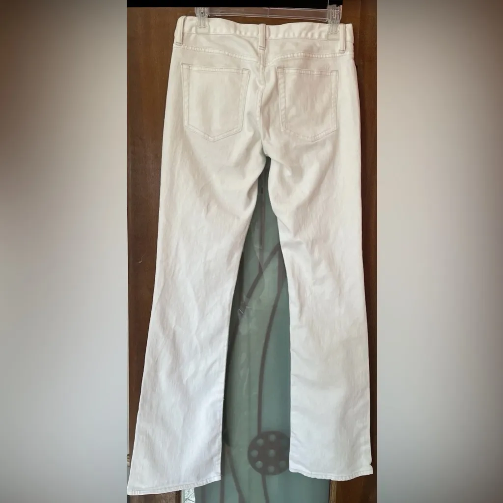 Ralph Lauren Sport Women White Denim Straight Leg Pants - Image 2