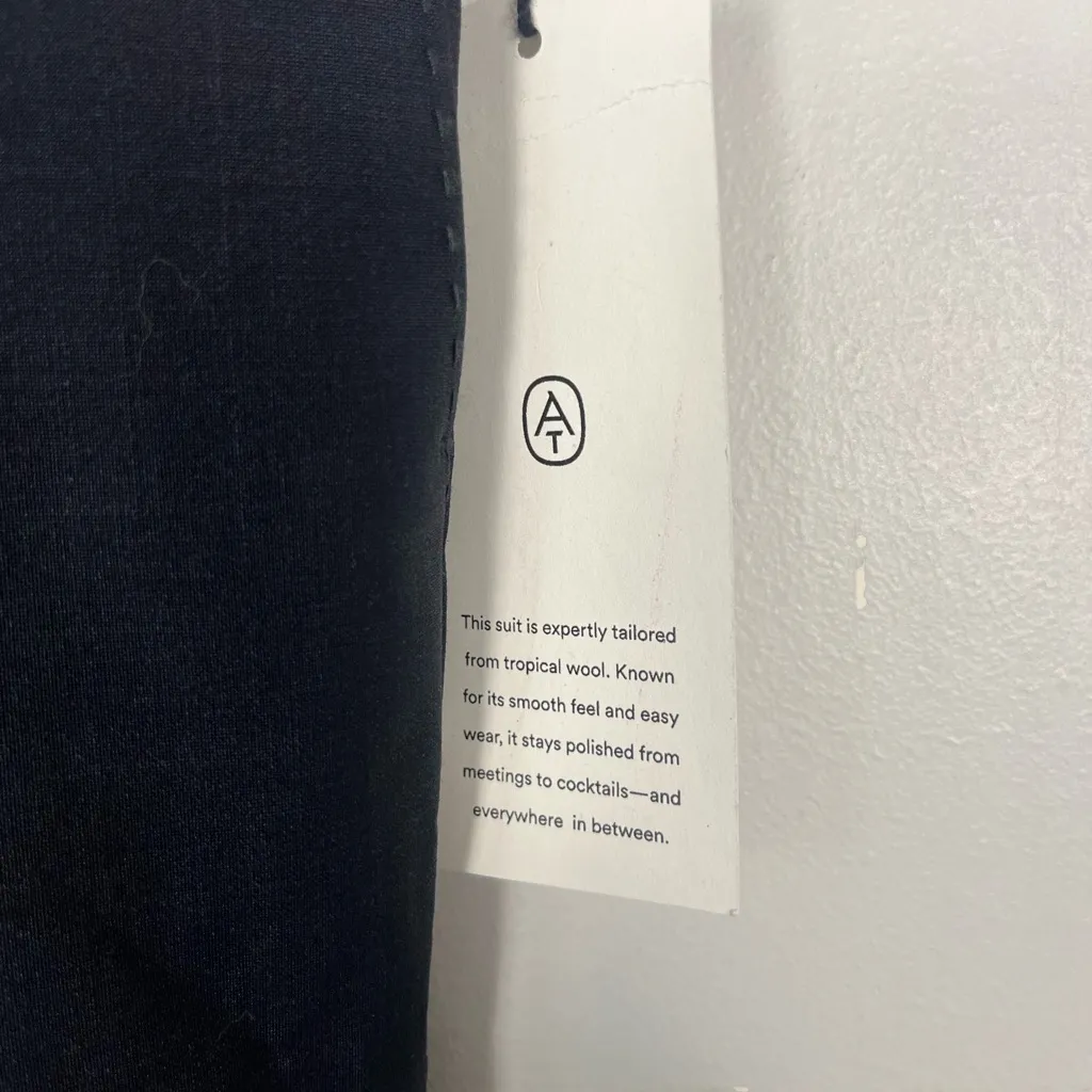 New Ann Taylor Suit Collection Black wool blend Straight leg trousers size 14P - Image 2