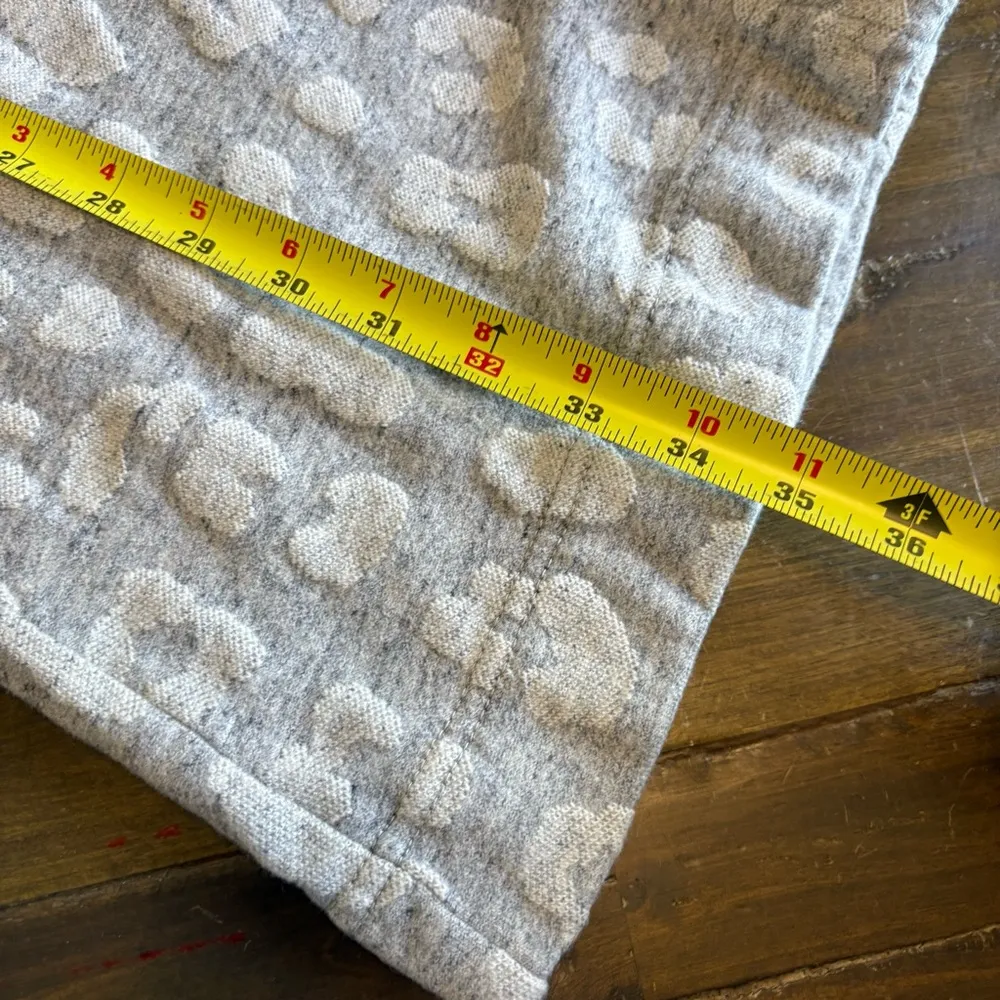 Marc by Marc Jacobs Leona Terry Leopard Print Mini Sweater Dress Light Grey - Image 9