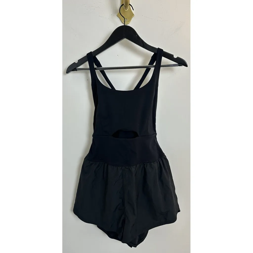 FREE PEOPLE Movement Righteous Runsie in Black Size Small - Image 4