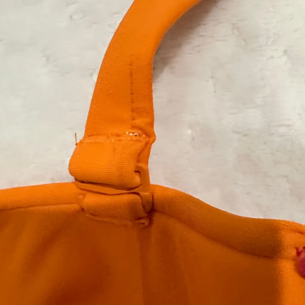 Express Pink and Orange Bikini Top - Image 11