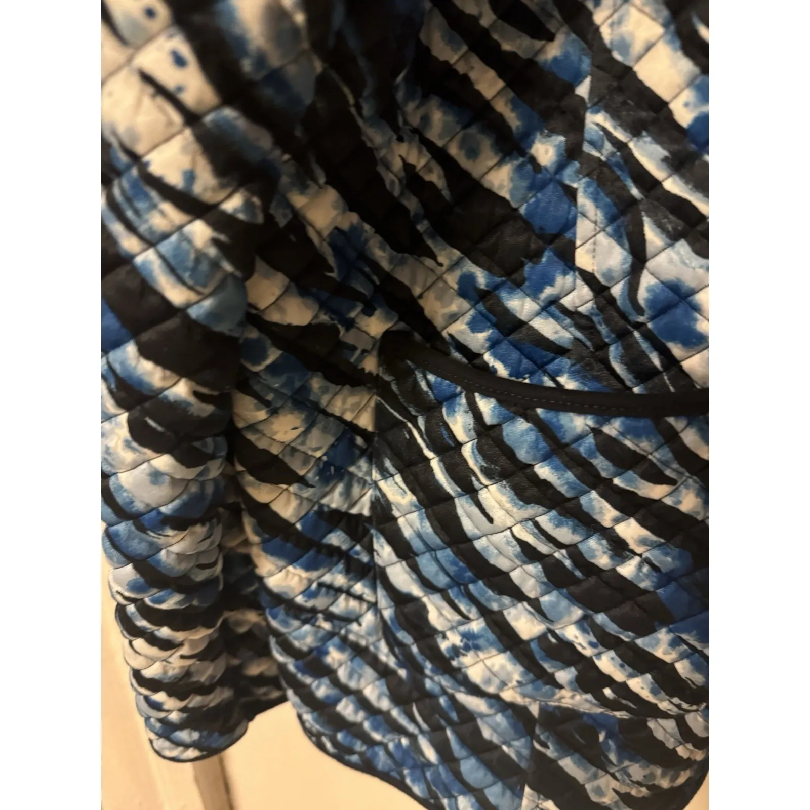 Ruby Rd Women's Size L Blue And Black Full Zip Jacket - Image 7