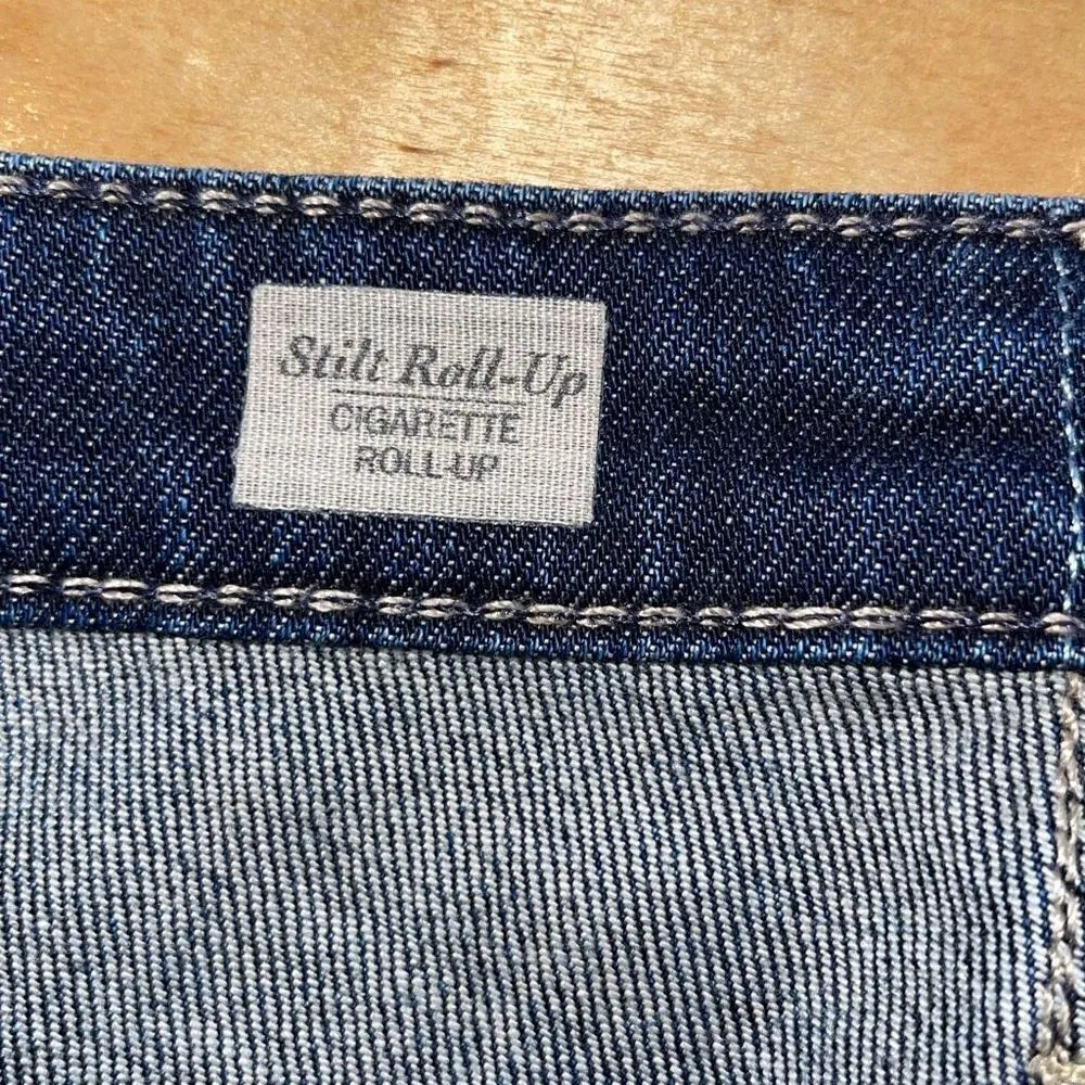 Adriano Goldschmied Women's Stilt Roll Up Cigarette Straight Jeans Blue Size 25R - Image 7