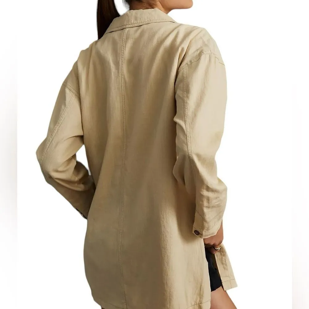 Anthropologie  Pilcro Linen Blend Summer Blazer - Image 13