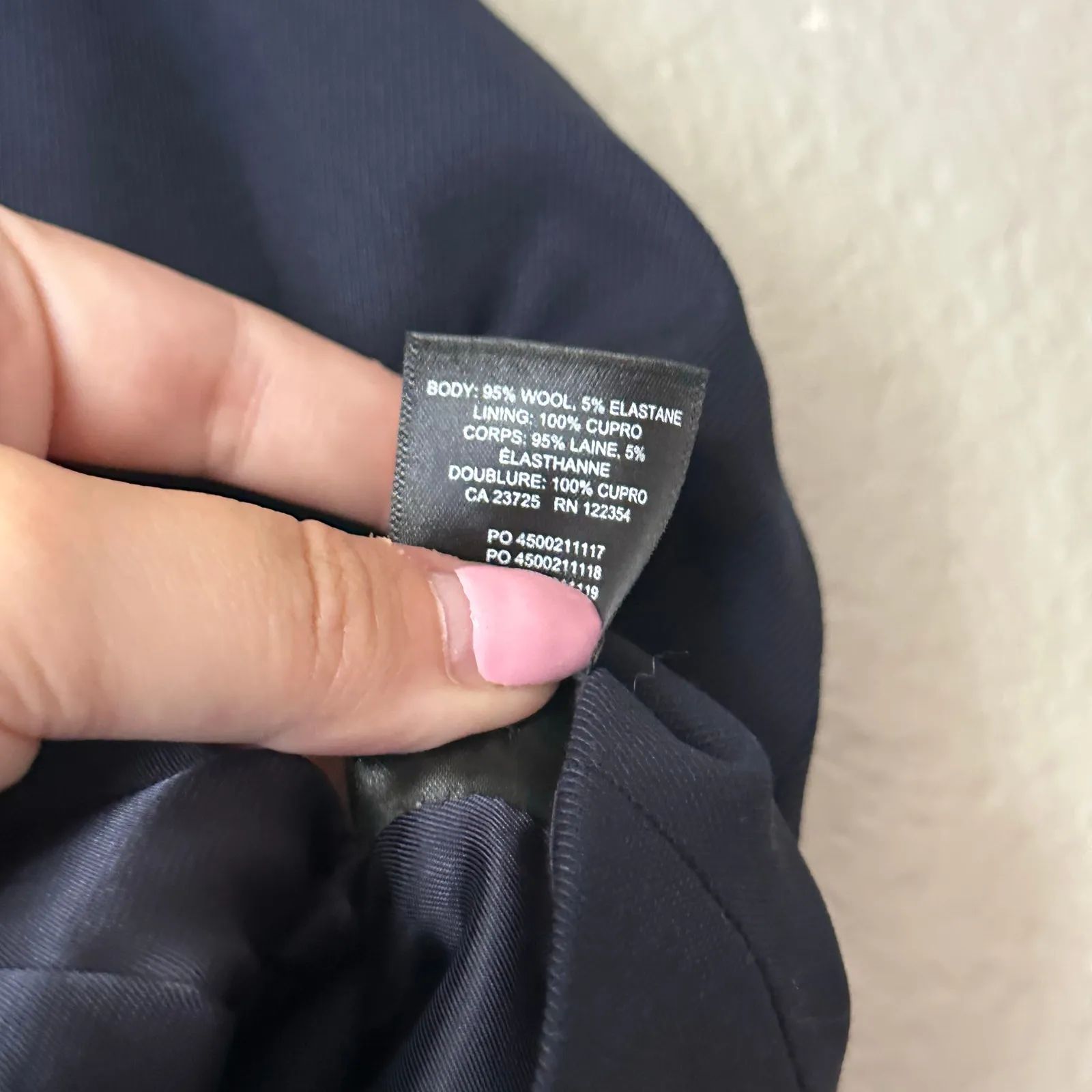 Babaton Aritzia Deniro Button Up Crepe Vest Navy Size 8 - Image 5