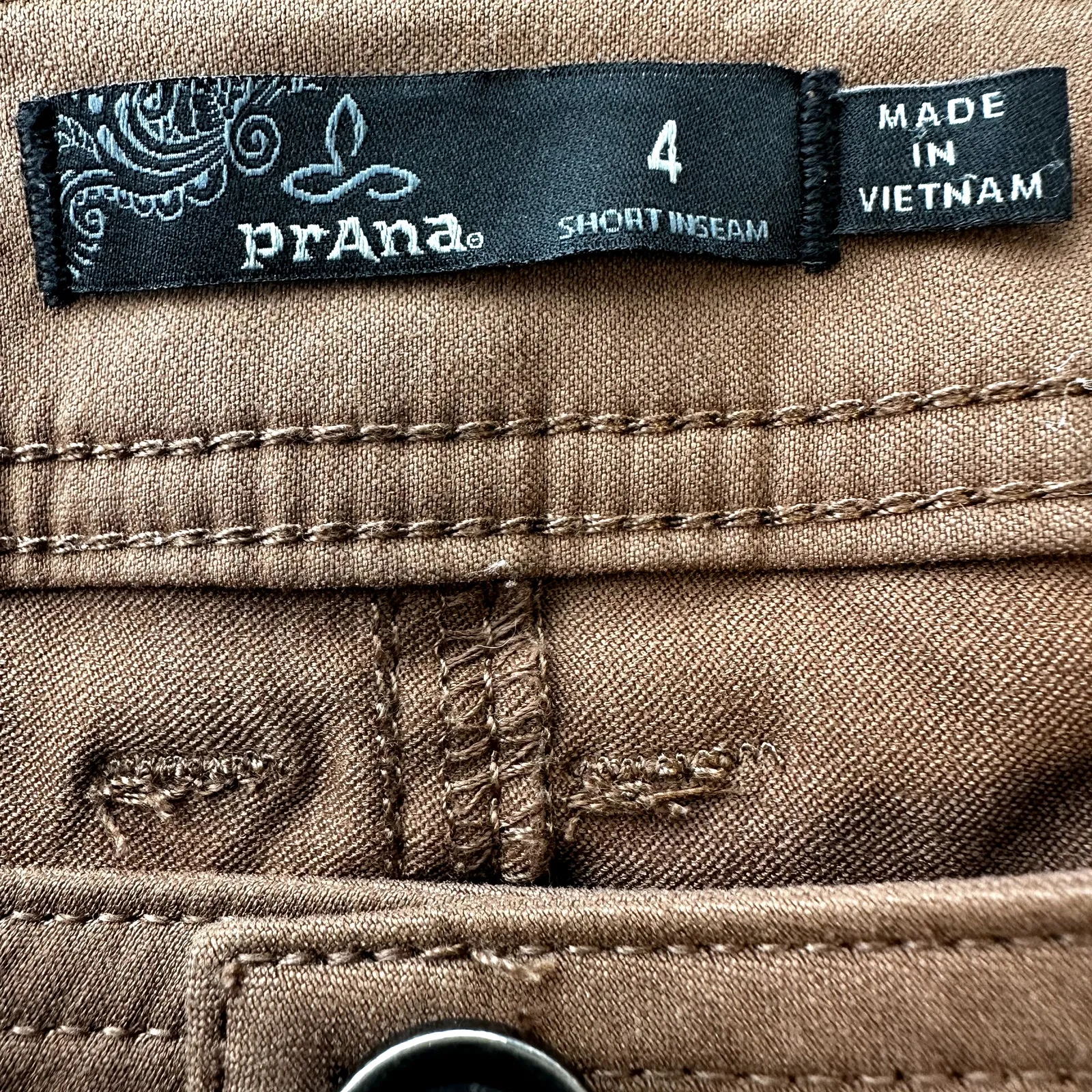 prAna Halle Pants Straight UPF 50 Stretch Zion Mid Rise Outdoor Hiking Brown 4 - Image 3