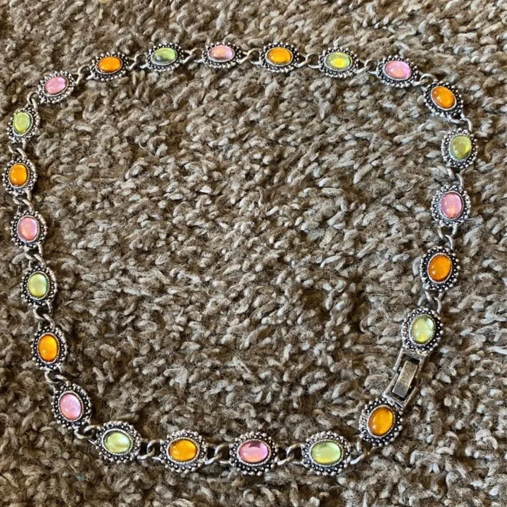 Metal gem necklace - Image 2