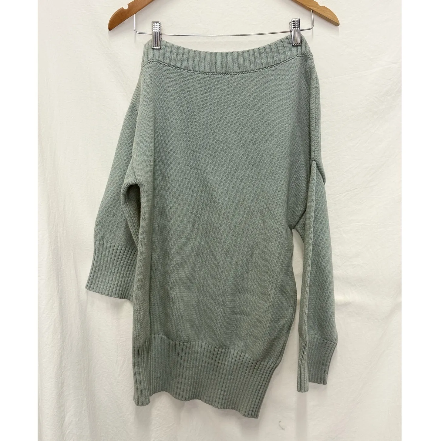 Song of Style Ailey Off The Shoulder Knit Dress Pale‎ Blue Fall Cozy Winter XS - Image 4