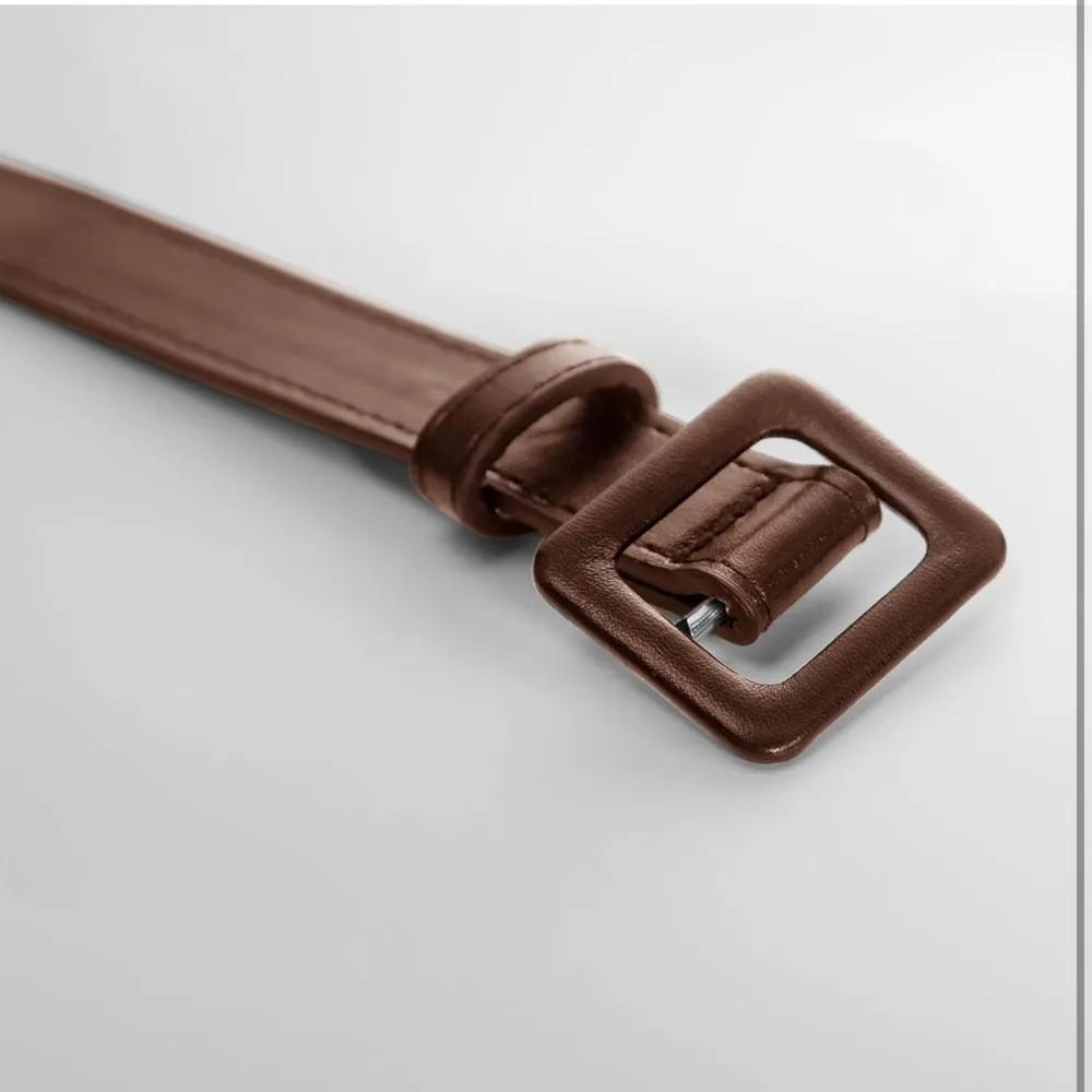 Women’s Belts 2 Pack Plus Size 2X Black Brown Waist Cinch PU Leather Buckle FC1 - Image 4