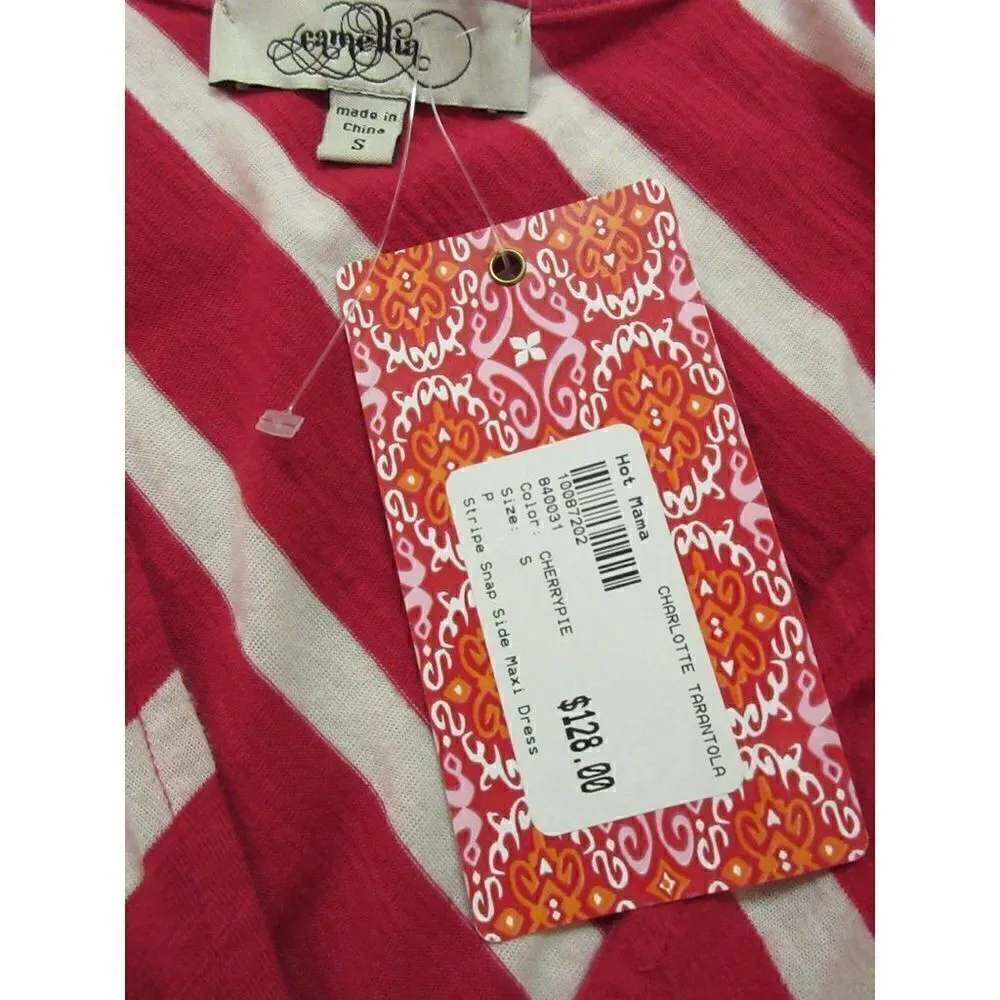 Camellia dress by Charlotte Tarantola red stripe Small NWT Red - Image 5