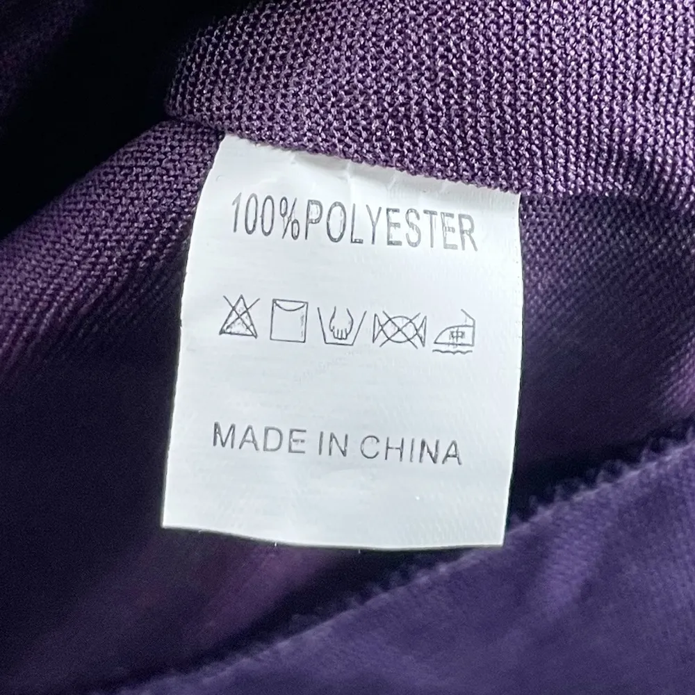 NEW Manzhili Purple Embroidered Sequin Jeweled Party Mini Dress Sleeveless Size M - Image 7