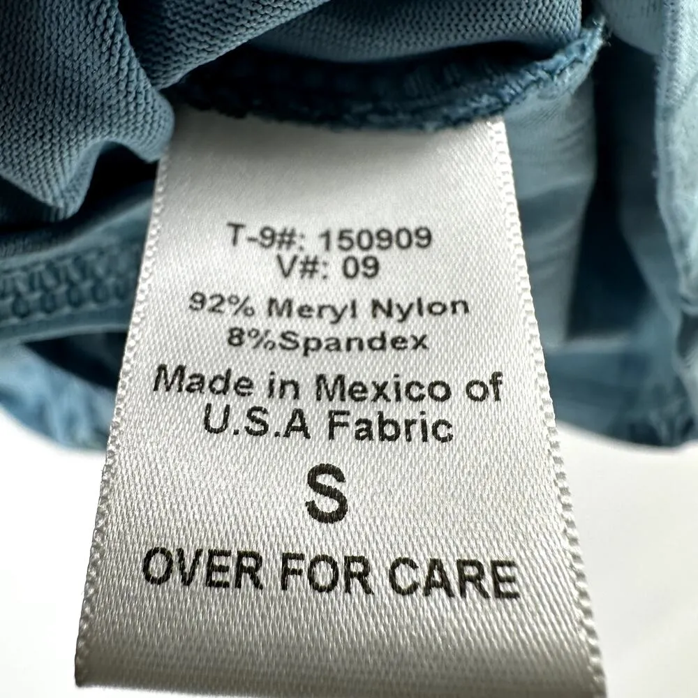 Title Nine Skort Faux Wrap Skirt Floral Pull On Tennis Golf Stretch Blue Small - Image 3