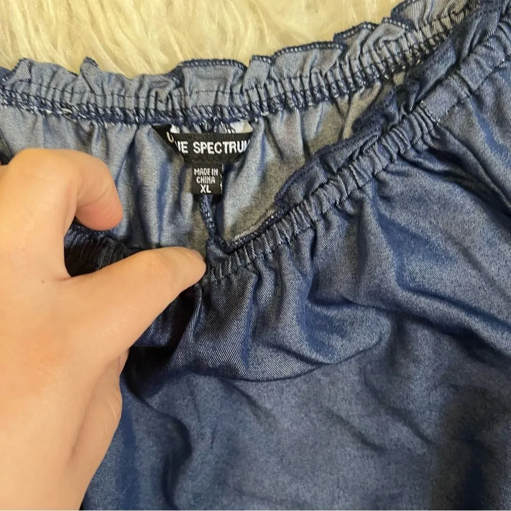 Blue casual women’s blouse top XL - Image 3