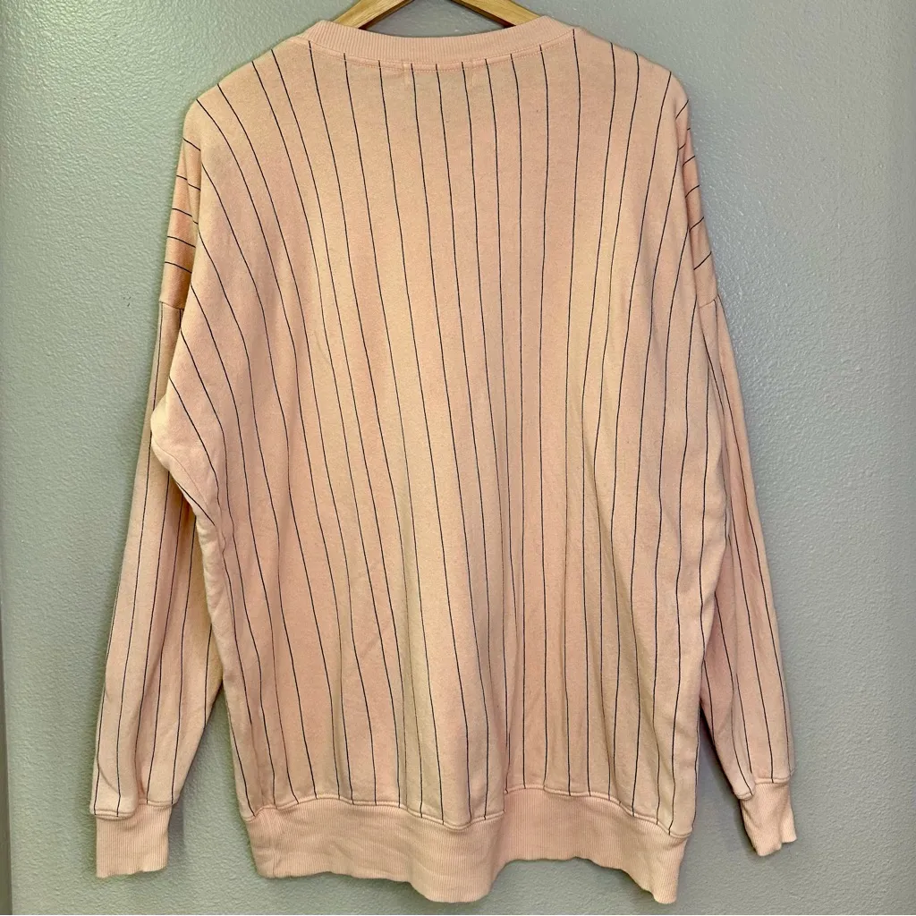 Wildfox Jack O Lantern Pumpkin Striped Road Trip Sweatshirt - Image 3