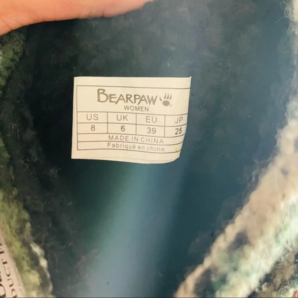 Bearpaw Natoma III Aztec-Inspired Travel Boot black  grey 8 booties shoes - Image 9