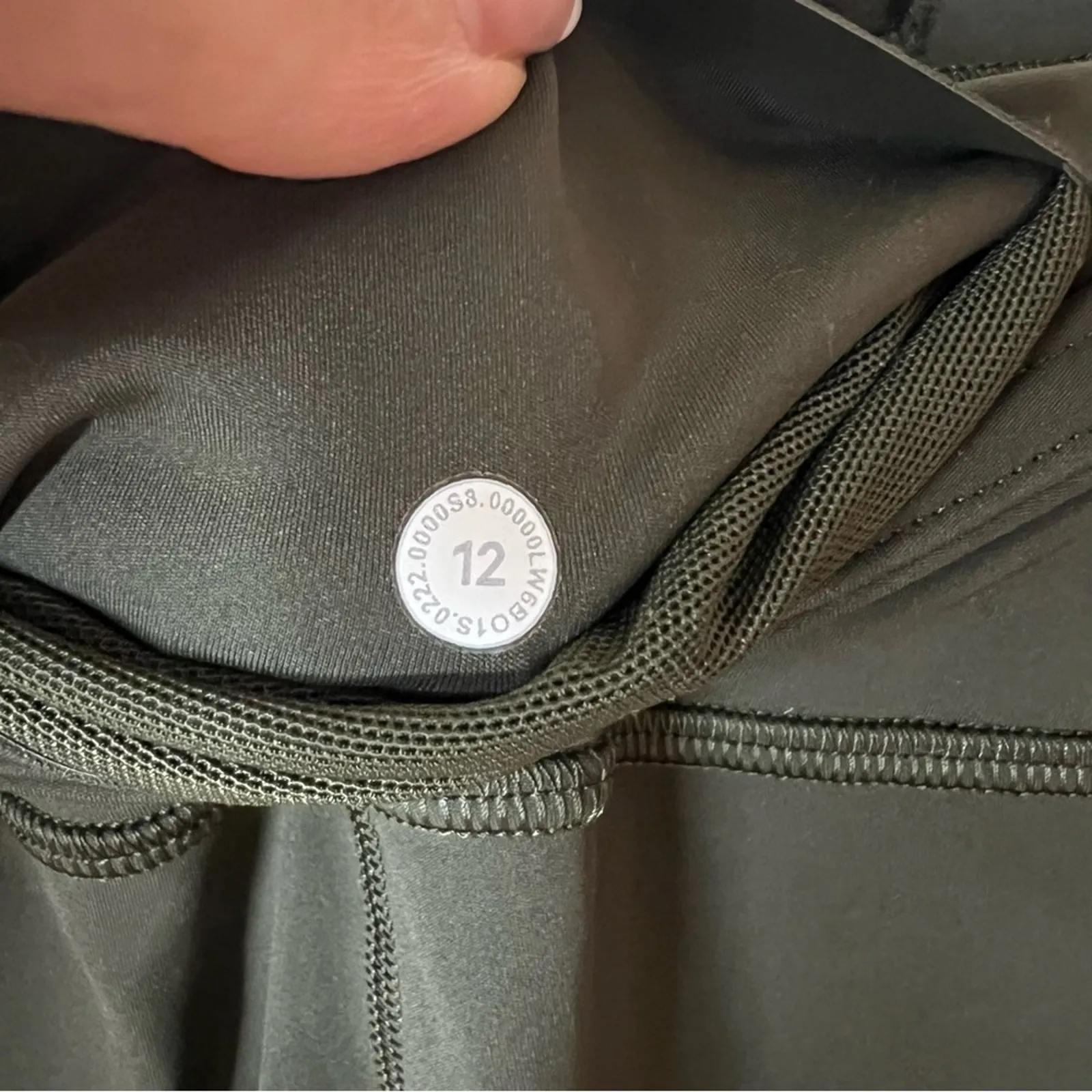 Lululemon Base Pace High-Rise Crop Leggings 23" in dark olive green Size 12 - Image 8