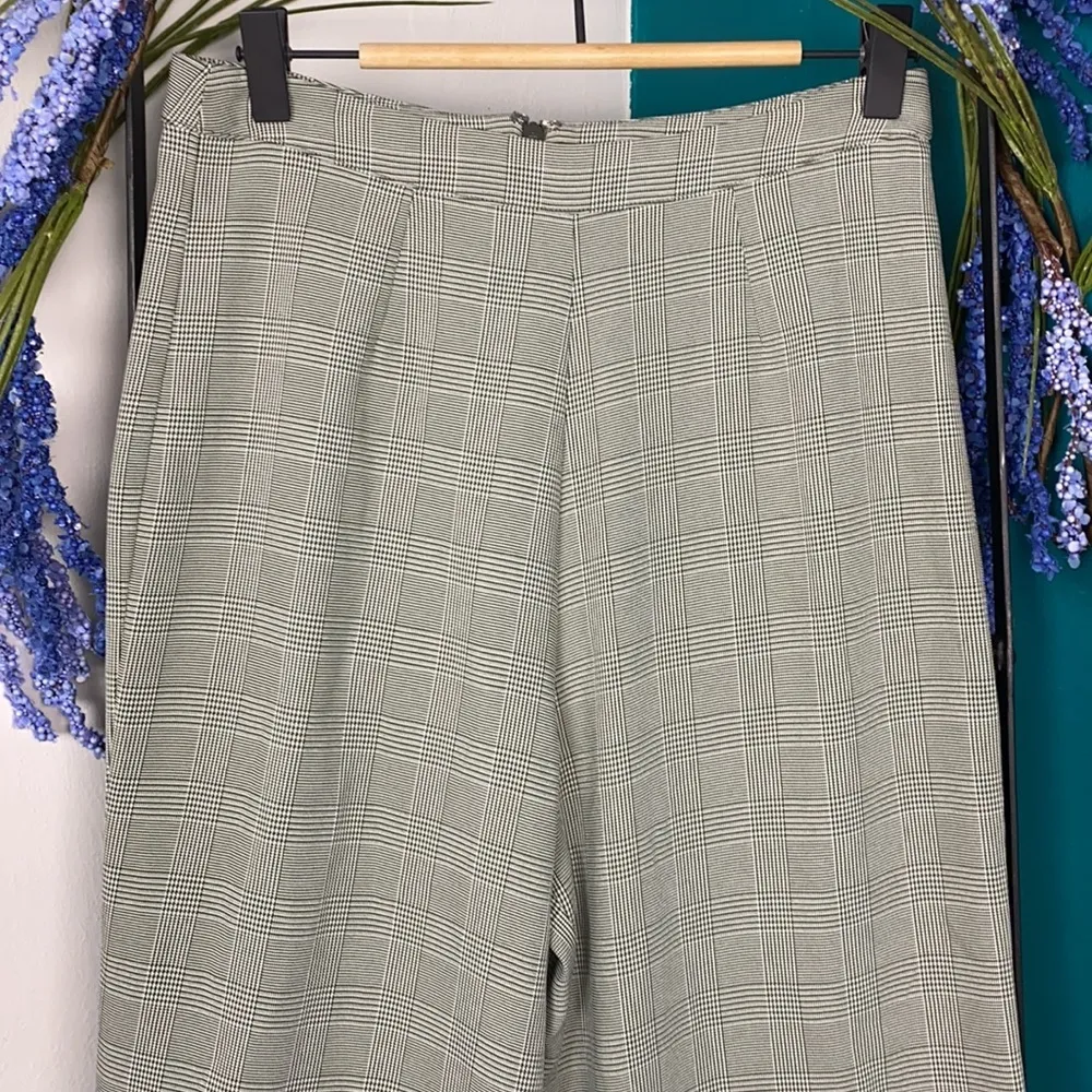 Wayf high waisted wide leg glen plaid pants - Image 7