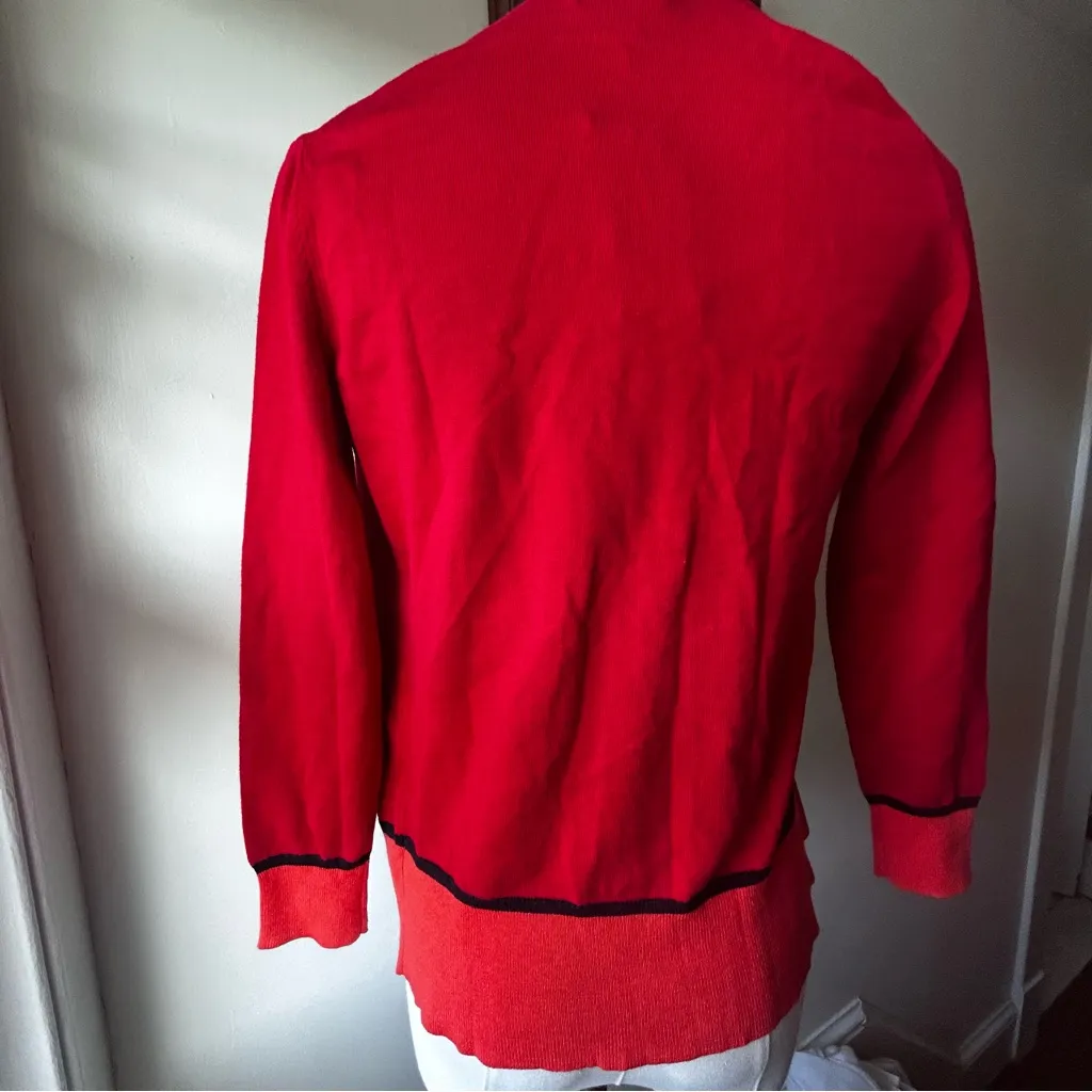 Banana Republic Issa London Collection Silk Blend Colorblock Sweater Petite XXS - Image 5