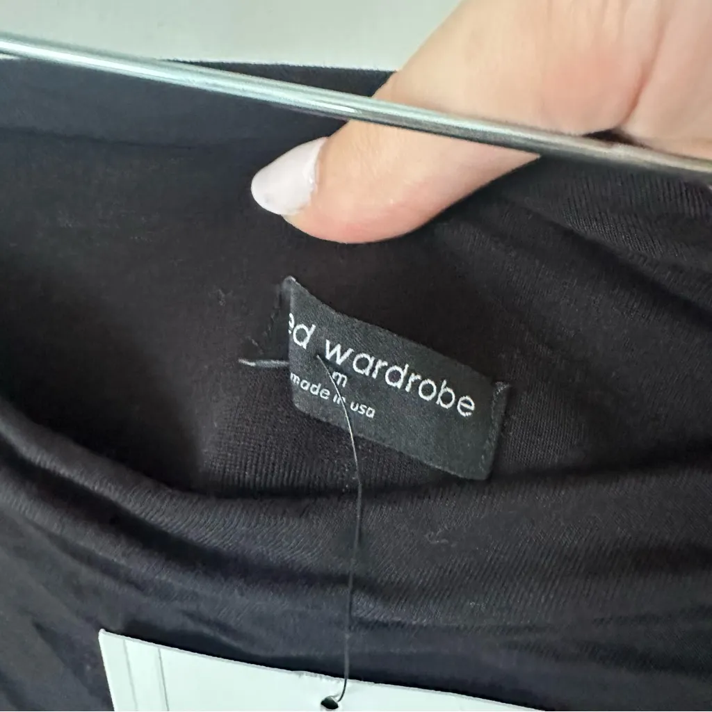 Naked Wardrobe Black Ruched Skirt - Image 3