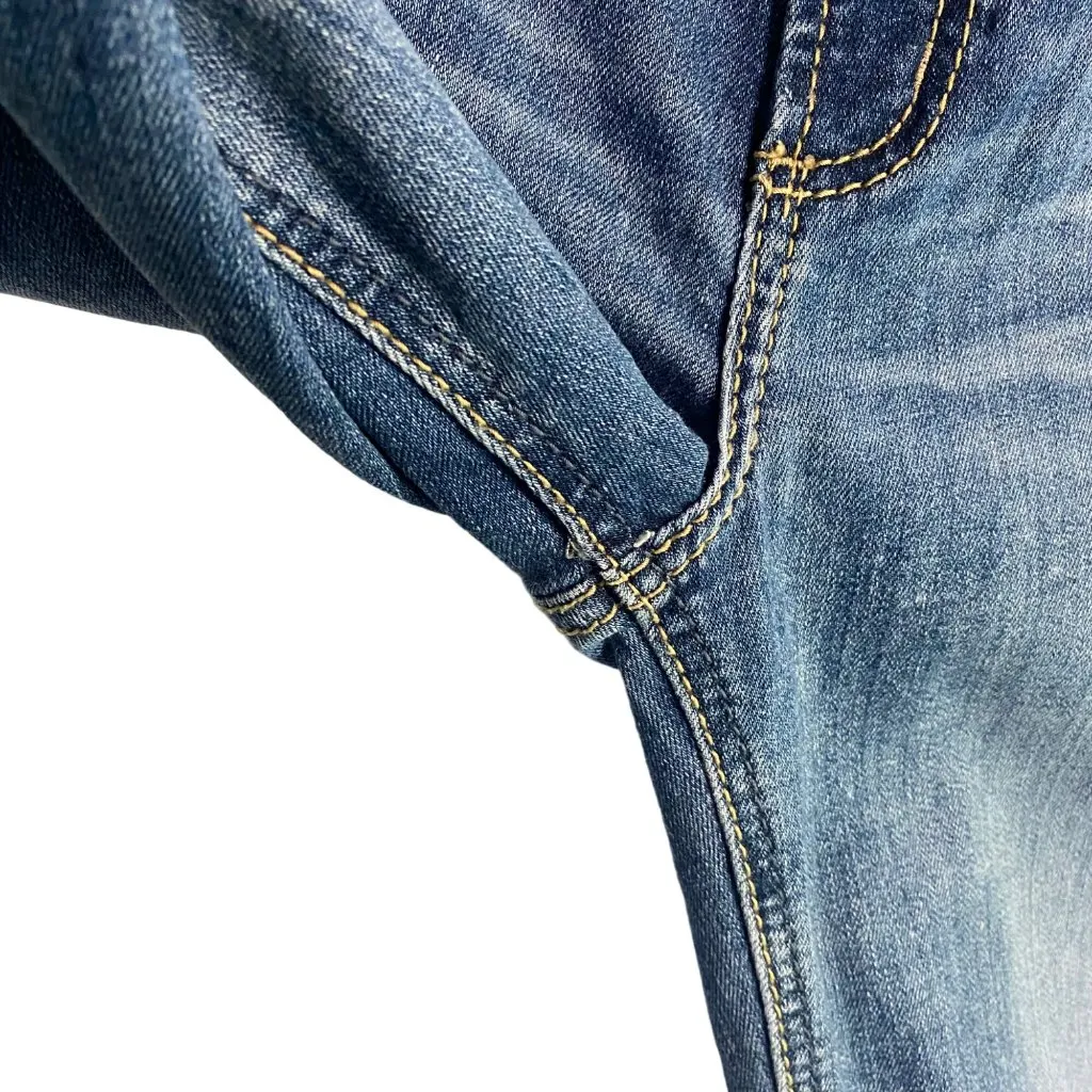 Silver Jeans Womens 28x33 Suki Bootcut Embroidered Mid Rise Stretch Dark Wash - Image 6