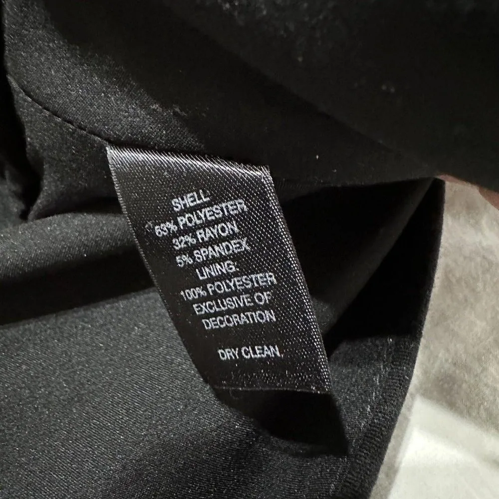 Women’s White House Black Market Accented Black Blazer Jacket Sz 0 - Image 8