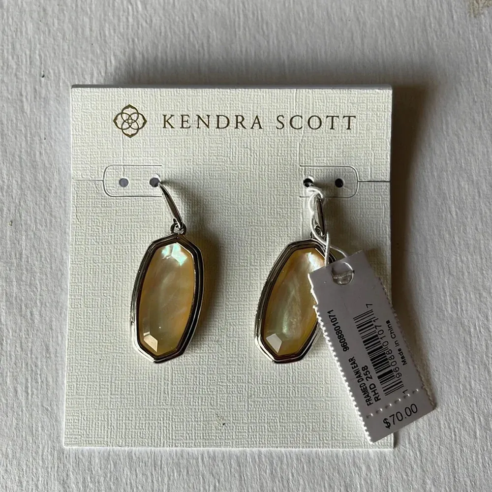 NWT Kendra Scott Dani Abalone Earrings - Image 5