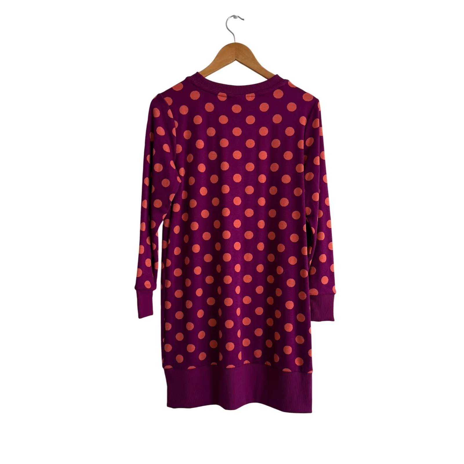 Victor Glemaud for Target Purple Pink Polka‎ Dot Long Sleeve Dress - Image 4