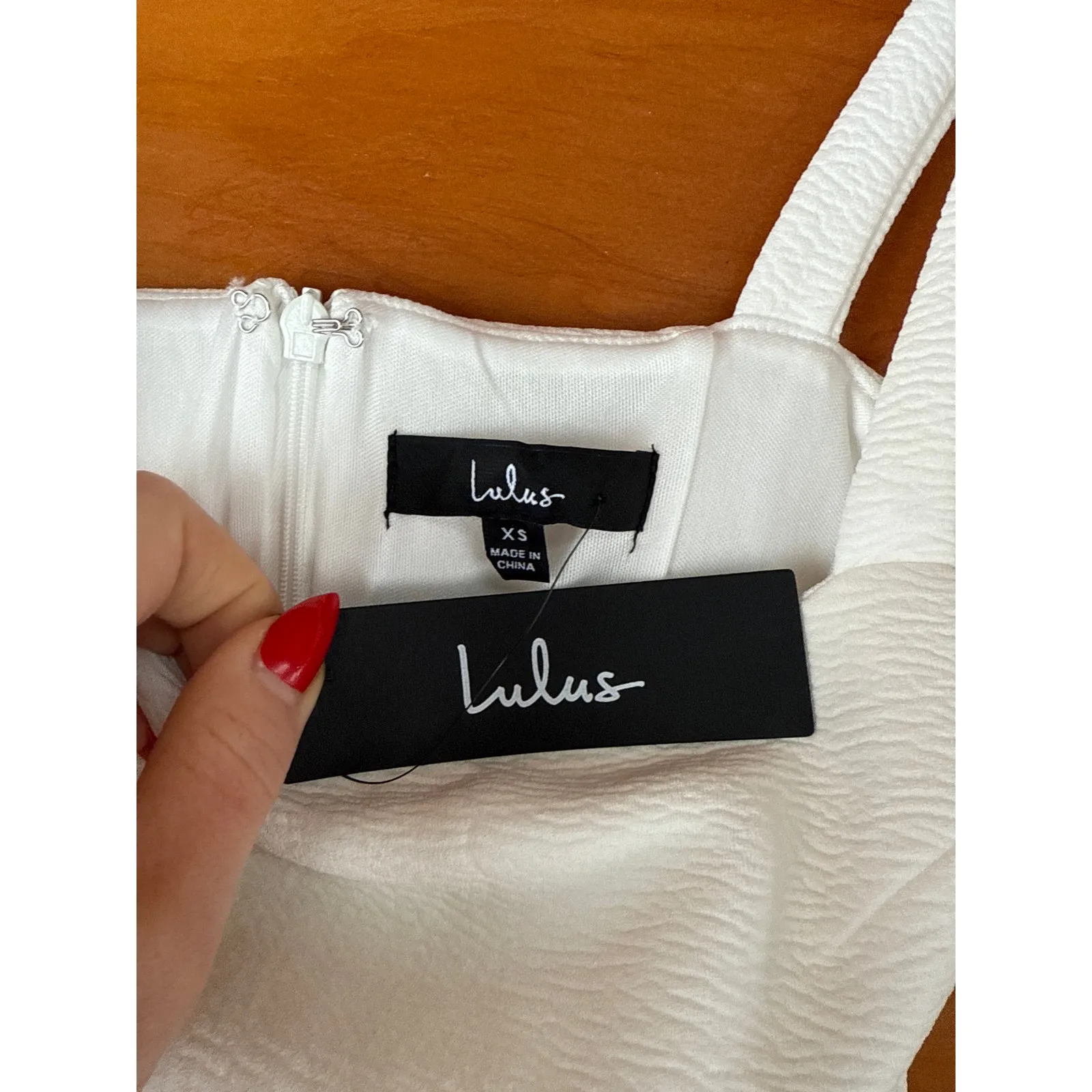 NWT Lulus Guessing Game White Bodycon Midi Dress Fitted Party Homecoming Size XS - Image 4