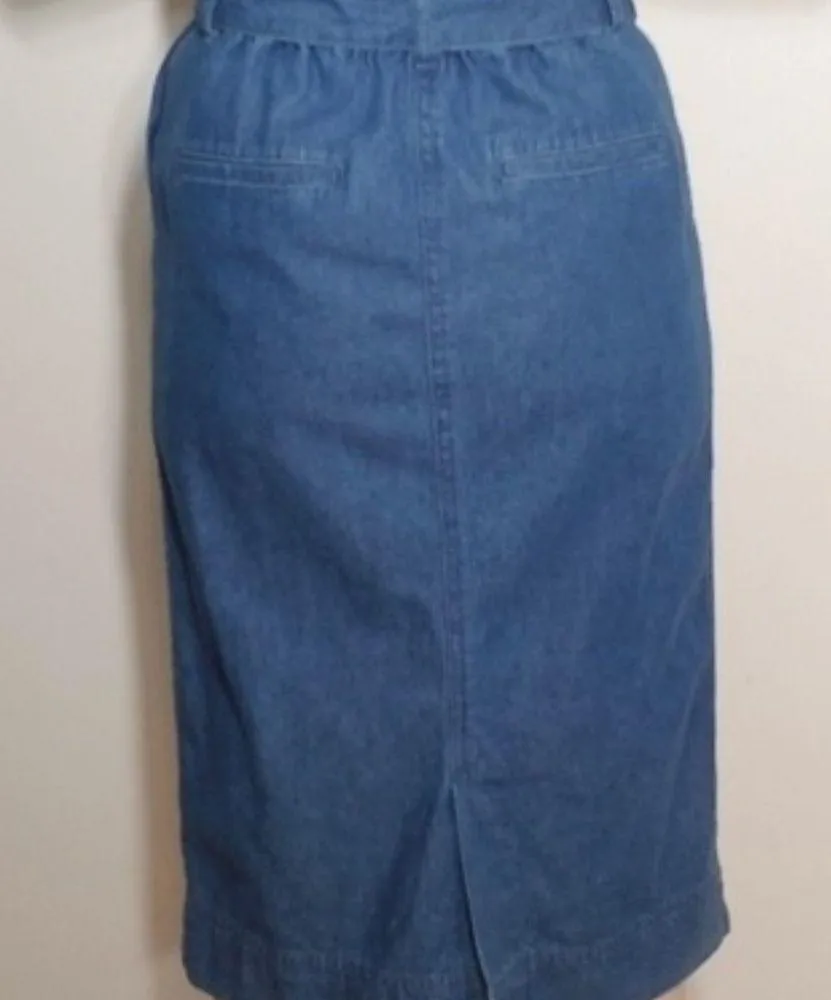 Uniqlo Denim paper bag Skirt - Image 3