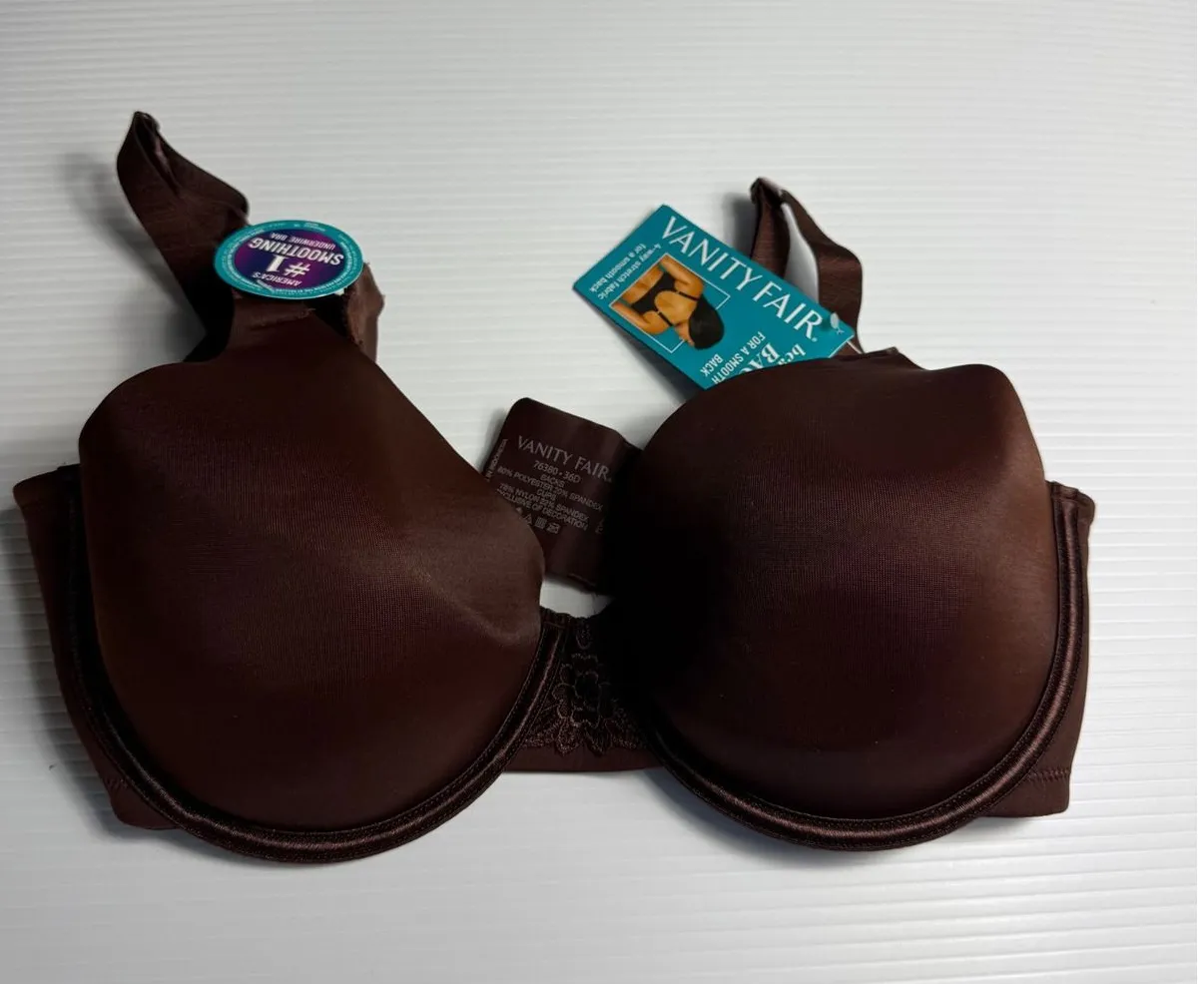 Vanity Fair Style 76380 Full Coverage Comfort Bra Cappuccino 36D - Image 1