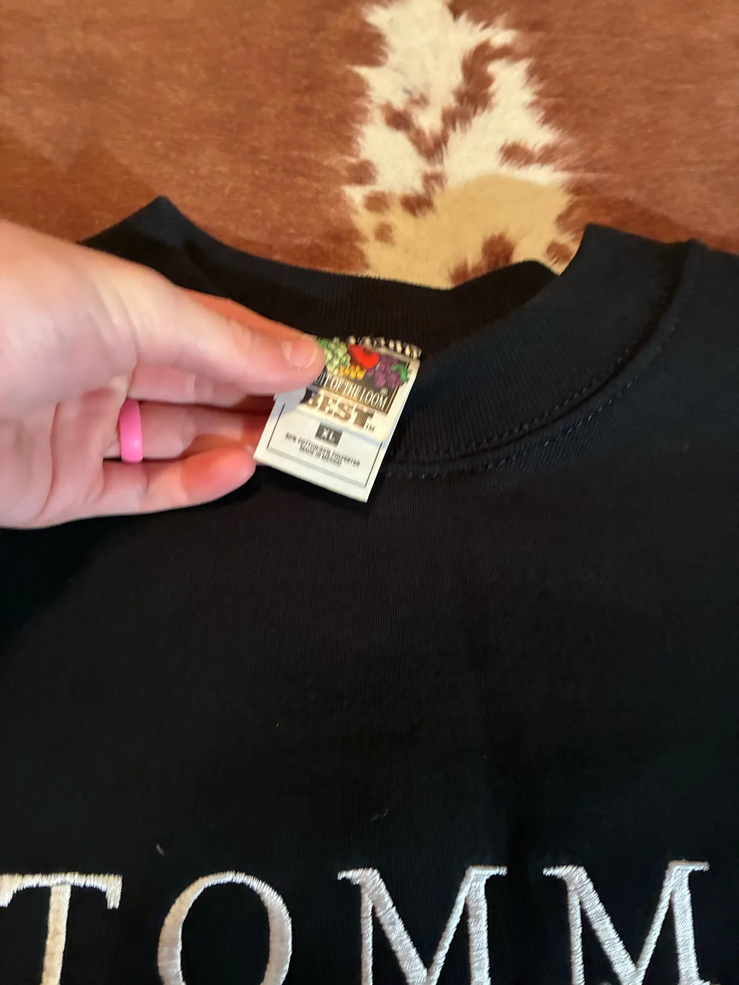 Tommy sports Vintage sweatshirt on Fruit of the loom sweater Size XL - Image 3