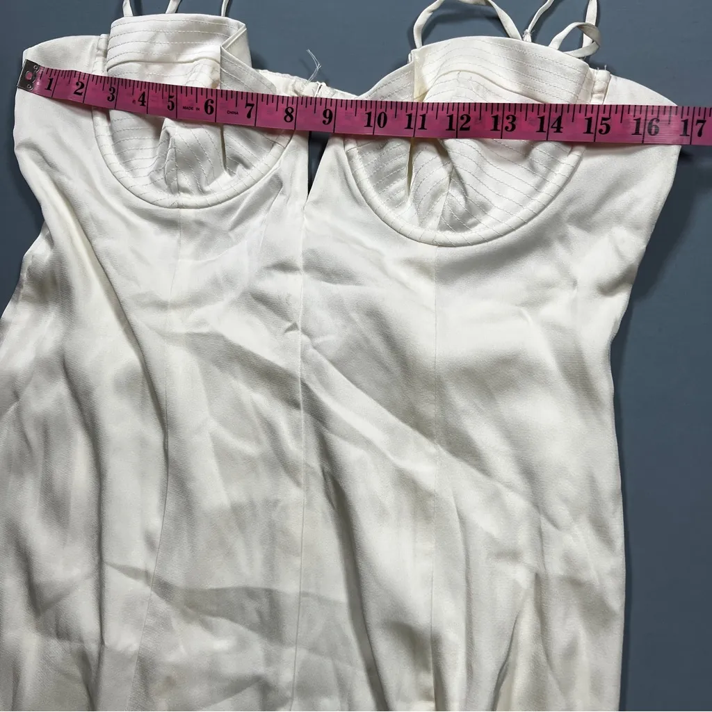 Oh polly flavia Cut Out Fishtail Maxi Dress in White size10US - Image 7