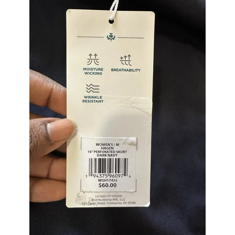 Lady Hagen Skort Built In Shorts Pockets Perforated Wrinkle Resistant  Sz M NWT - Image 6