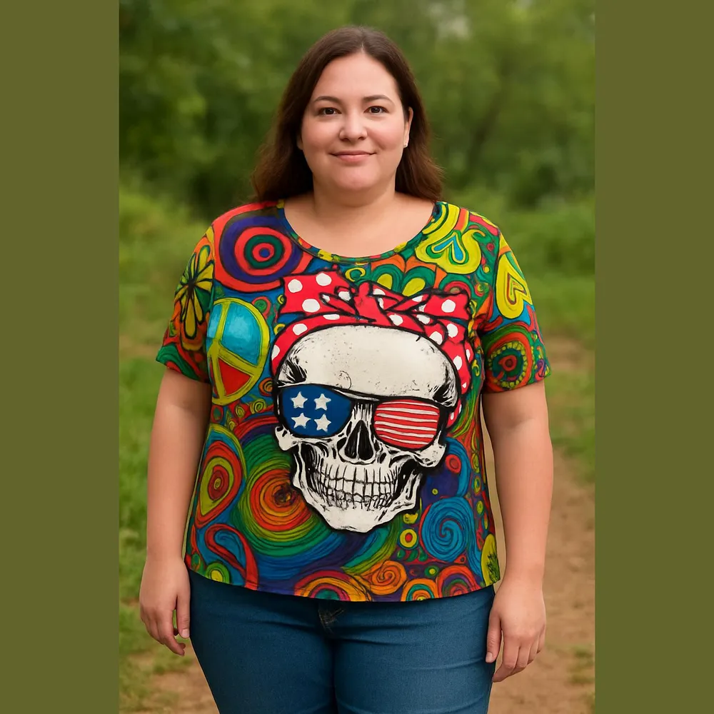 Colorful Graphic Wimens T - Image 6