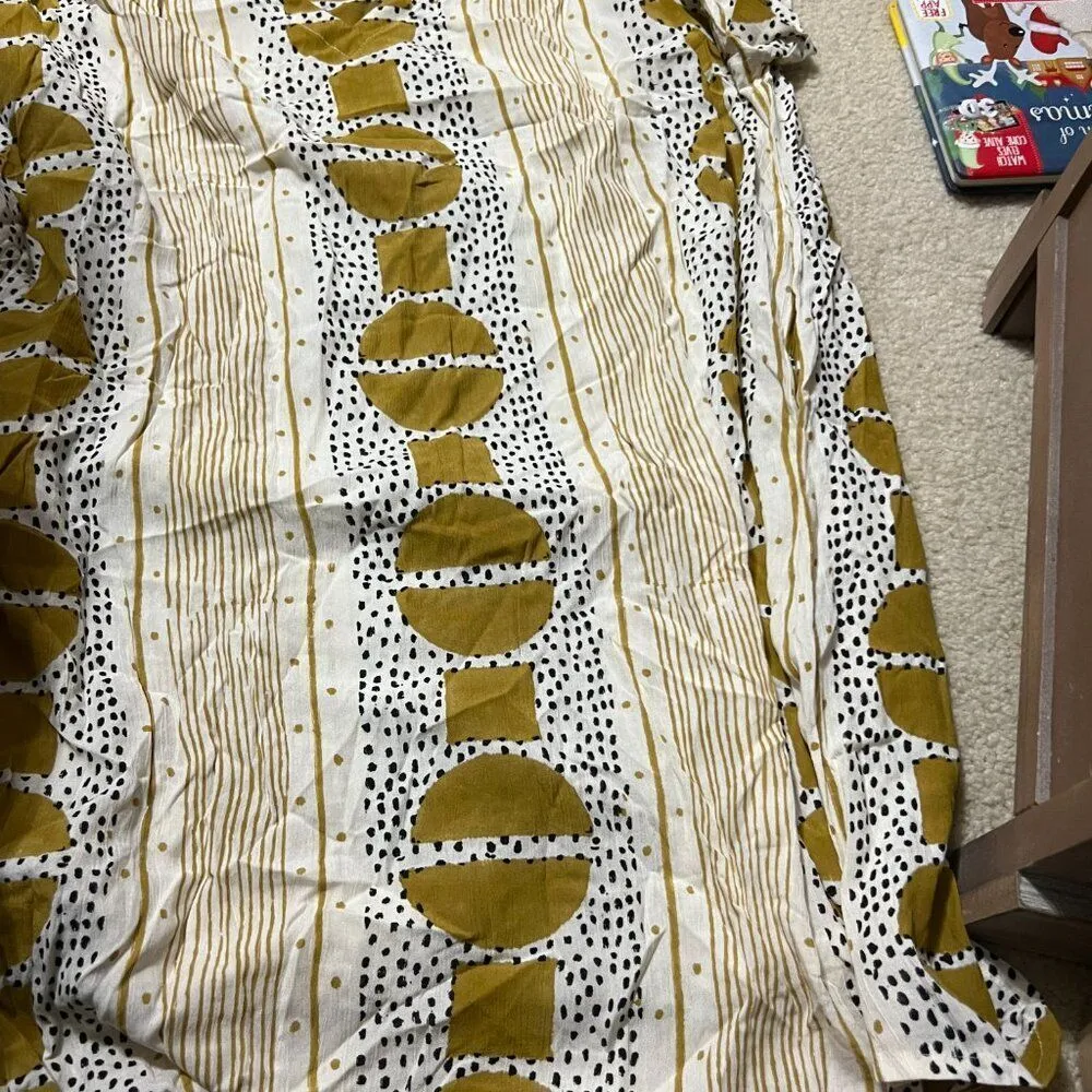 Sseko Shift Solstice print Dress size 2 Yellow Size M - Image 5