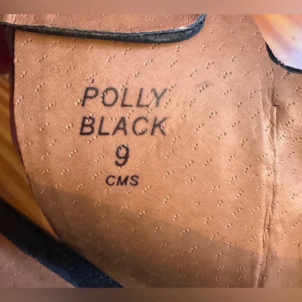 MRKT Womens Black & Cork Platform Sandals Size 9 - Image 6