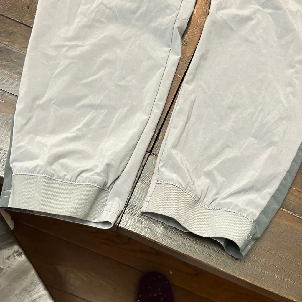Nike Light Gray and Dark Gray Athletic Pants - Image 7