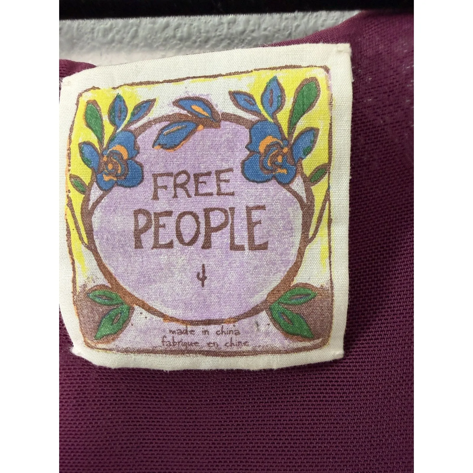 Free People Silk Mohair Purple Knit Velvet Babydoll Dress Size 4 - Image 6